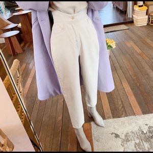 NWT Super High Waisted White Jeans